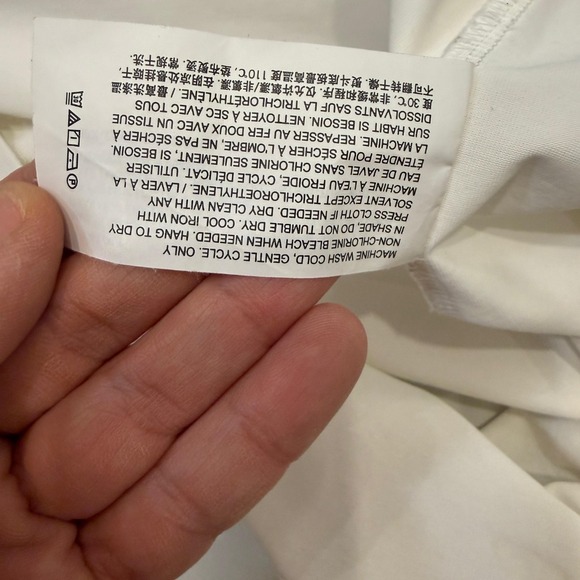 Theory White Knit Polo Shirt Short Sleeve Minimal Clean Fit Mens XL - Picture 5 of 10